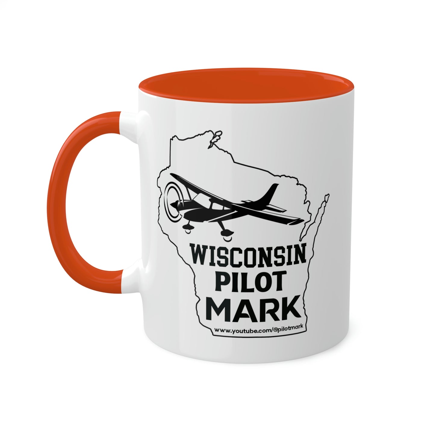 Wisconsin Pilot Mark - YouTube  - Colorful Mugs, 11oz