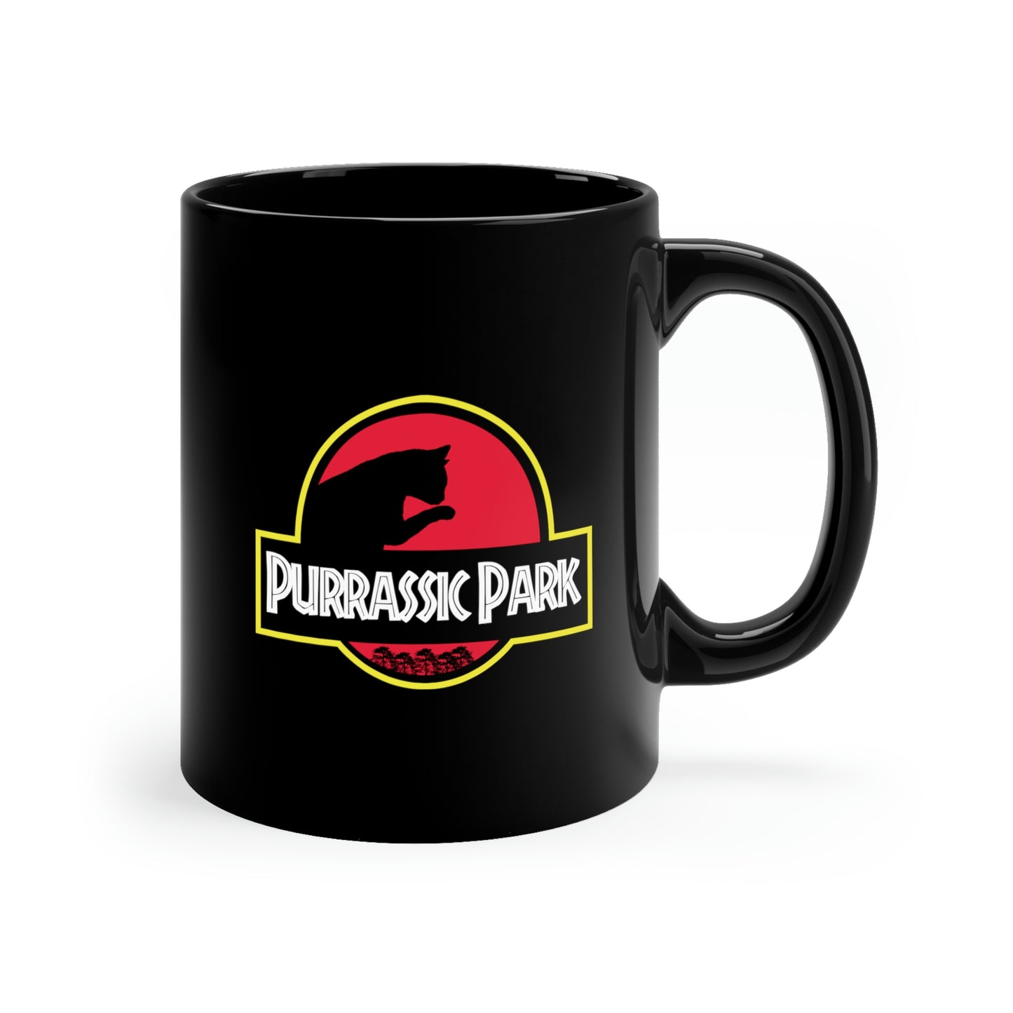 Purrassic Park - 11oz Black Mug