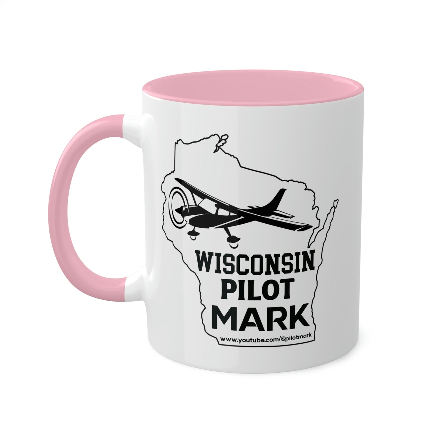 Wisconsin Pilot Mark - YouTube  - Colorful Mugs, 11oz