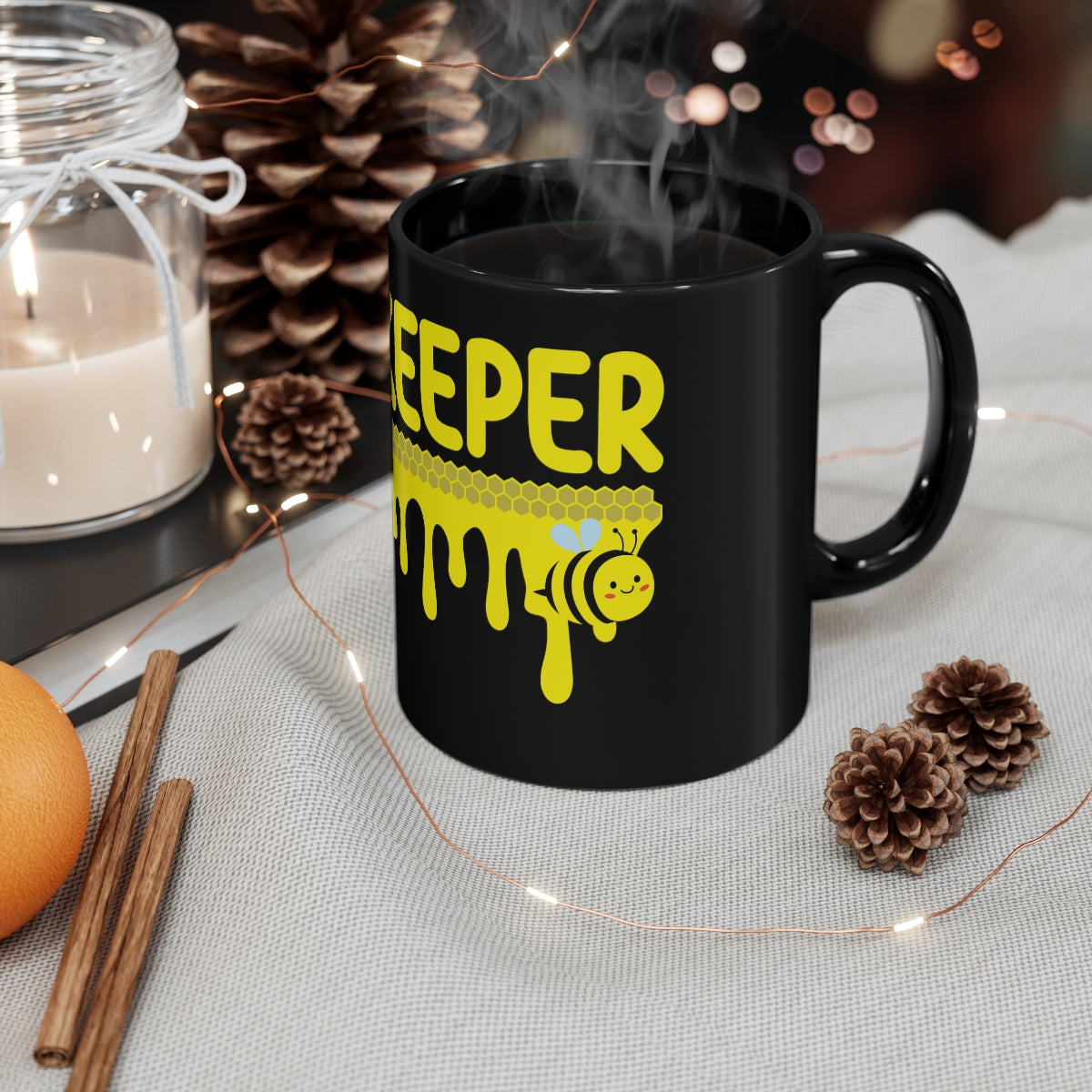 Beekeeper - 11oz Black Mug