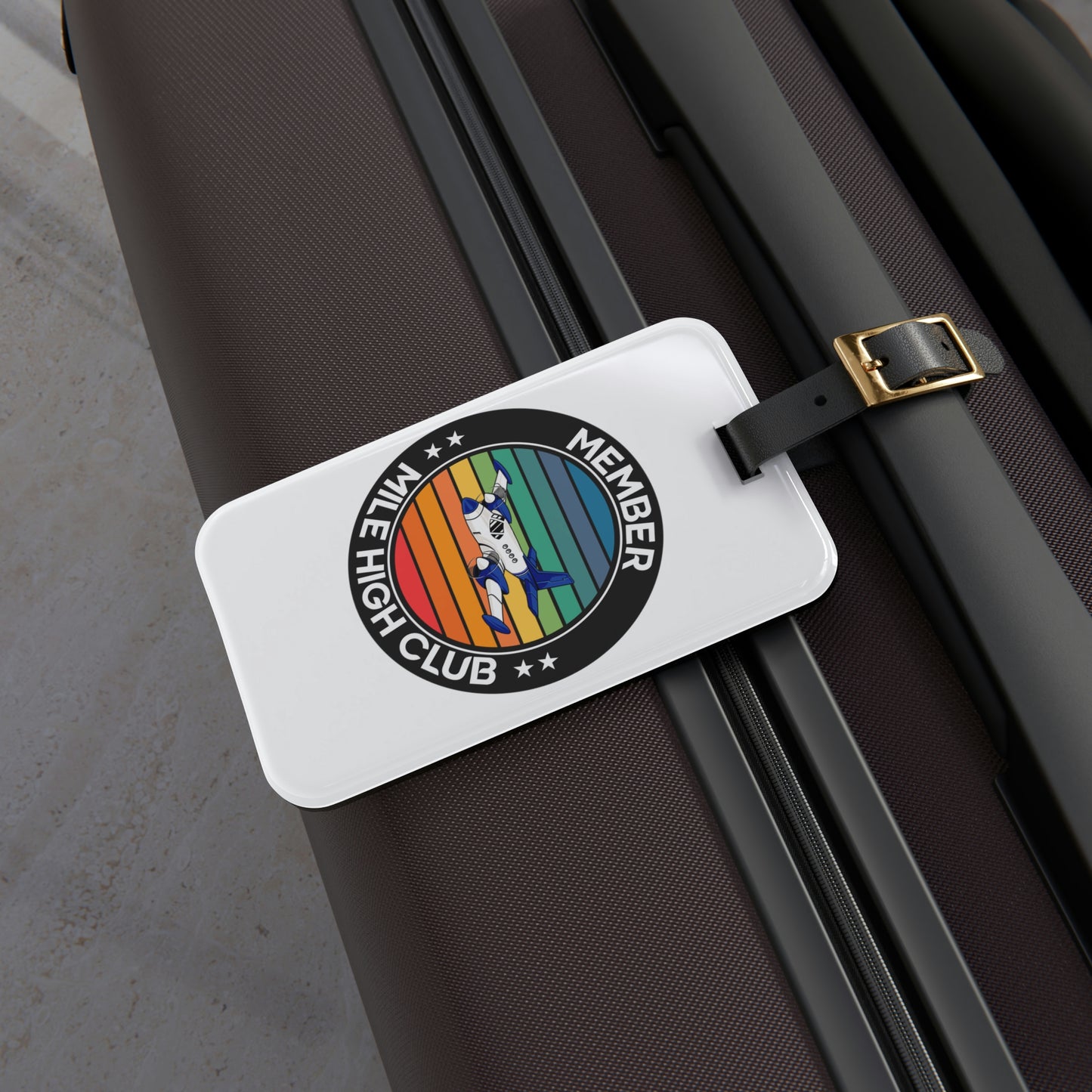 Mile High Club - Member - Circle - Luggage Tag