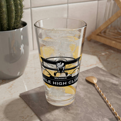 Mile High Club - Biplane - Black - Mixing Glass, 16oz