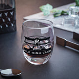 Mile High Club - Biplane - Black - Whiskey Glass
