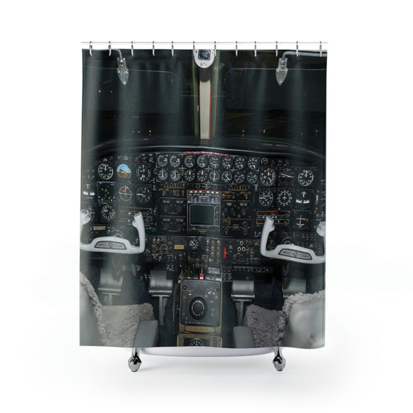 Beechcraft KingAir 65-90 Cockpit - Shower Curtains