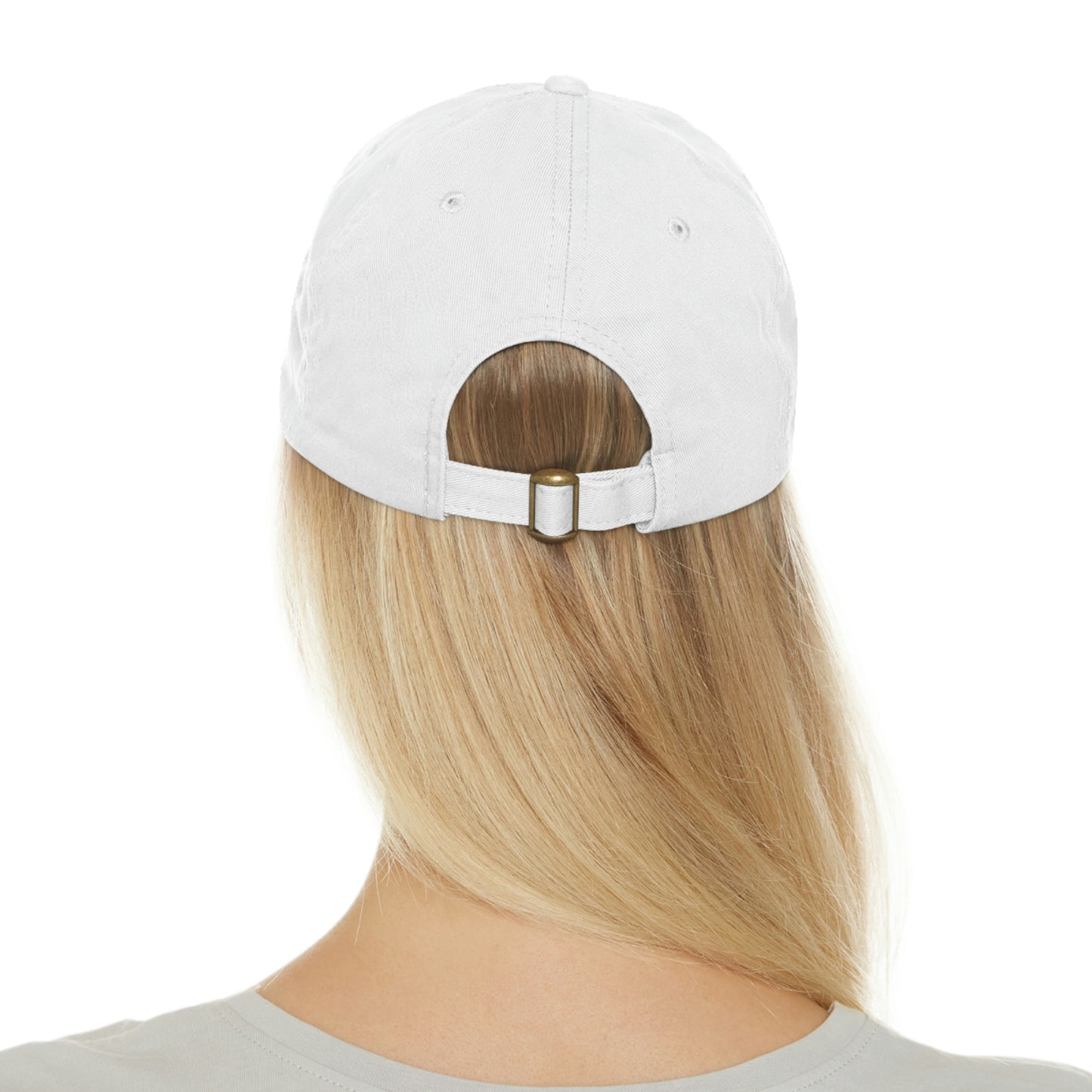 Best Dog Dad Ever - Circle - Dad Hat with Leather Patch (Round)