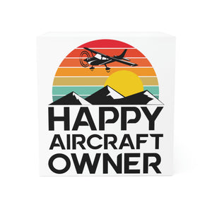 Happy Aircraft Owner - Retro - Note Cube