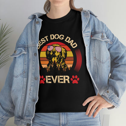 Best Dog Dad Ever - Unisex Heavy Cotton Tee