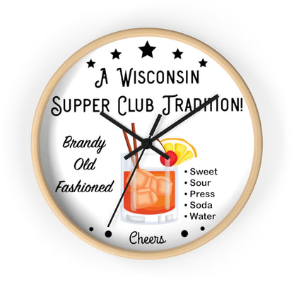 Wisconsin Supper Club Tradition - Wall clock