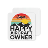 Happy Aircraft Owner - Retro - Coasters (100 pcs)