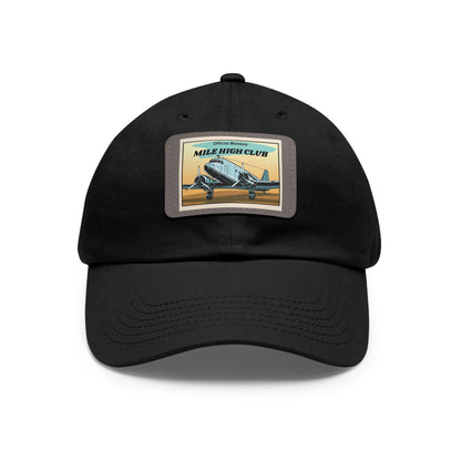 Mile High Club - DC3 - Dad Hat with Leather Patch