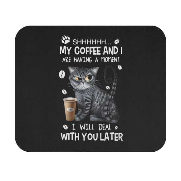 Cat And Coffee - Mouse Pad (Rectangle)