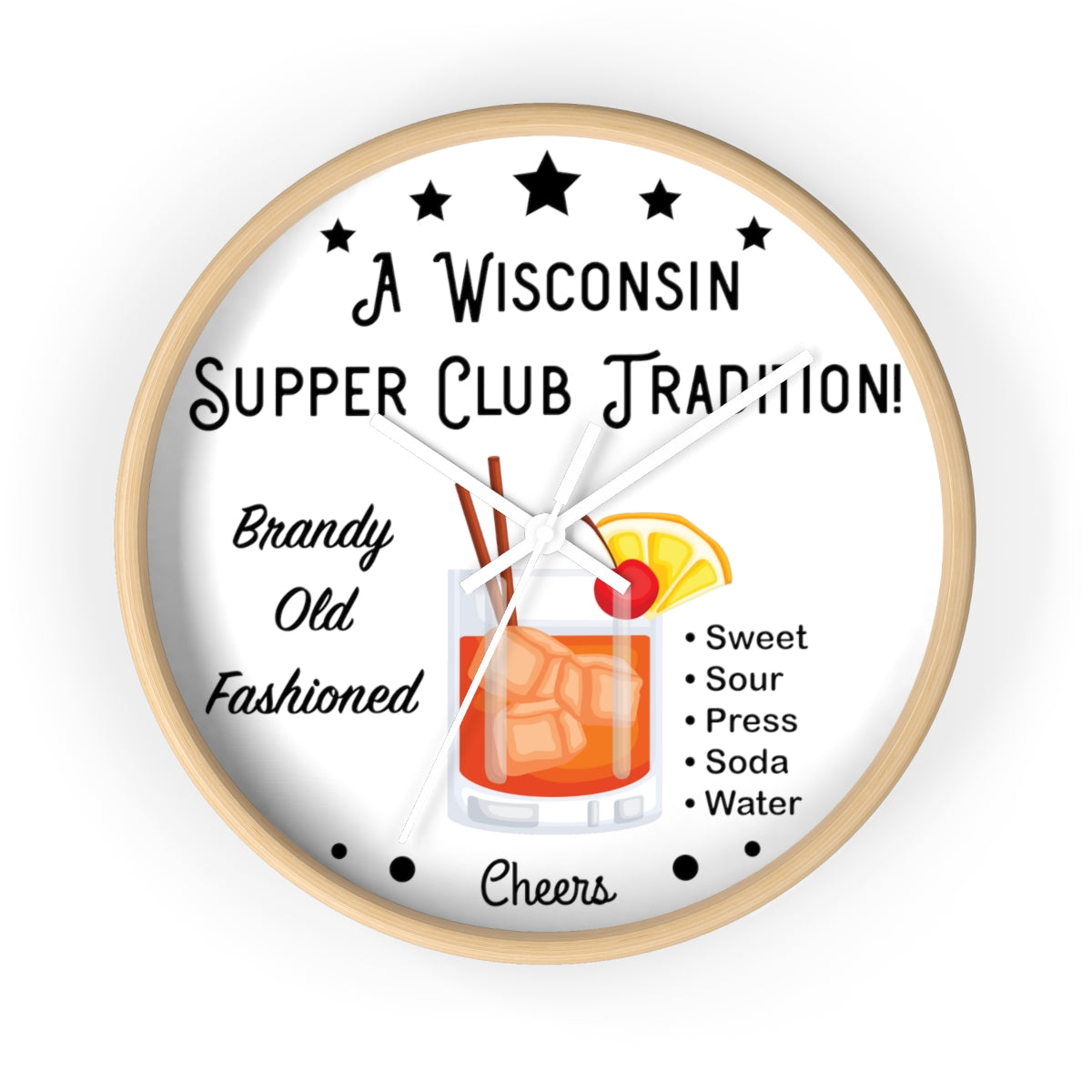 Wisconsin Supper Club Tradition - Wall clock