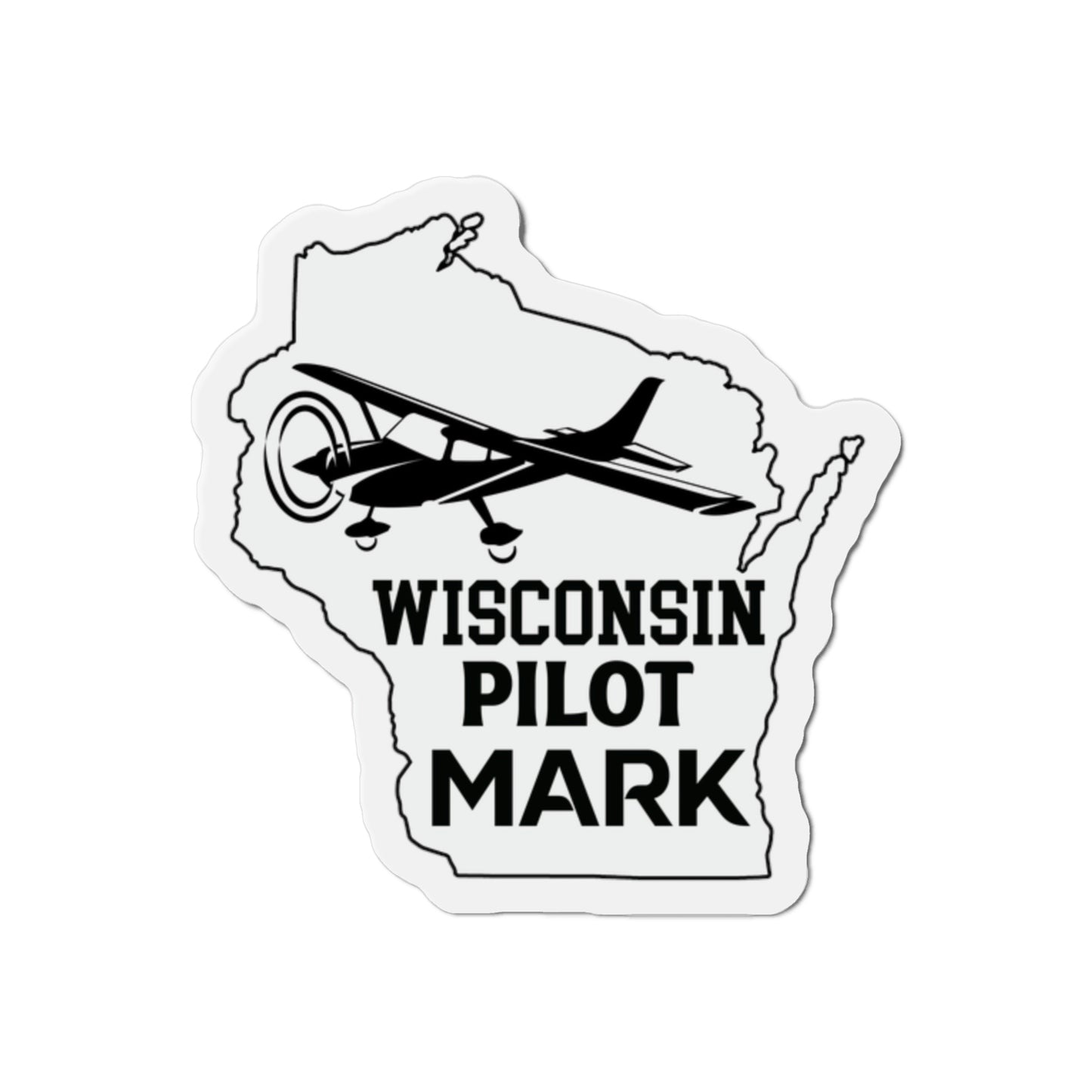 Wisconsin Pilot Mark - YouTube - Die-Cut Magnets