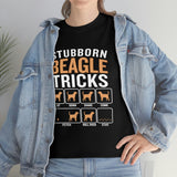 Stubborn Beagle Tricks - Unisex Heavy Cotton Tee