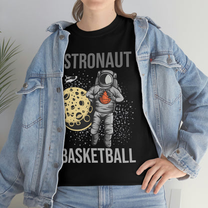 Astronaut - Basketball - Unisex Heavy Cotton Tee