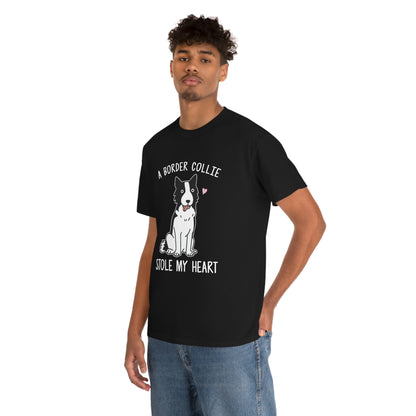 A Border Collie Stole My Heart - Unisex Heavy Cotton Tee