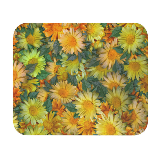 Flowers - Yellow - Mouse Pad (Rectangle)