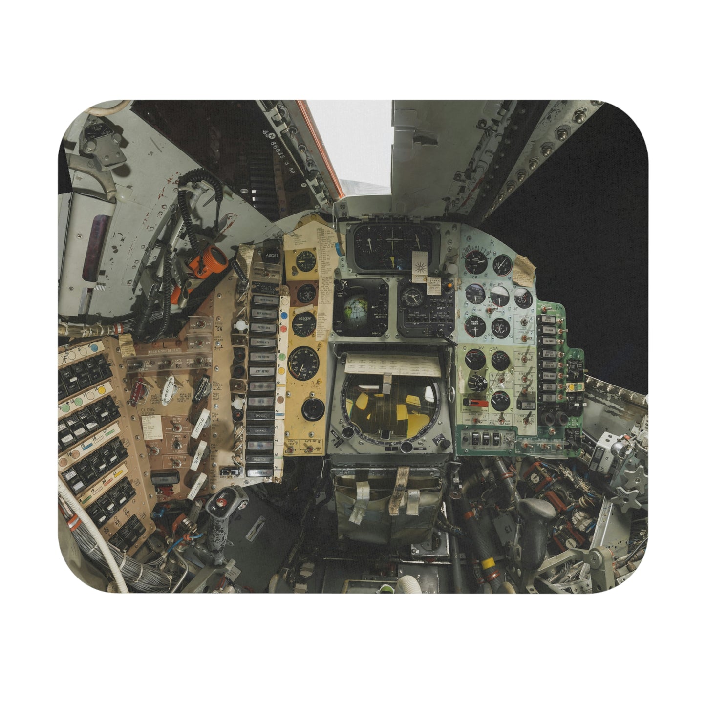 Mercury MA-6 Capsule Cockpit - Mouse Pad (Rectangle)