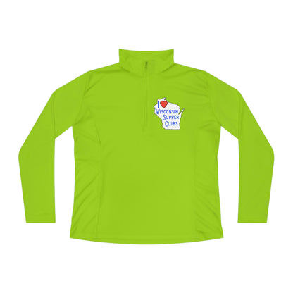 I Love Wisconsin Supper Clubs - Ladies Quarter-Zip Pullover