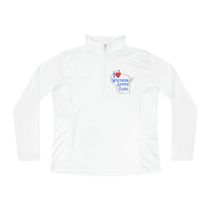 I Love Wisconsin Supper Clubs - Ladies Quarter-Zip Pullover