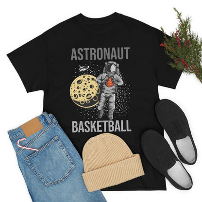 Astronaut - Basketball - Unisex Heavy Cotton Tee