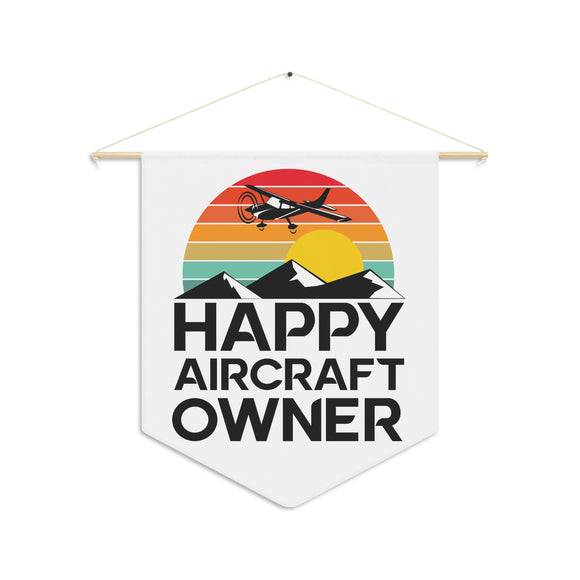 Happy Aircraft Owner - Retro - Pennant