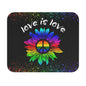 Peace Sunflower - Love Is Love - Mouse Pad (Rectangle)