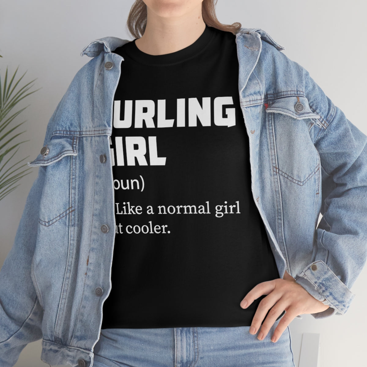 Curling Girl - Unisex Heavy Cotton Tee