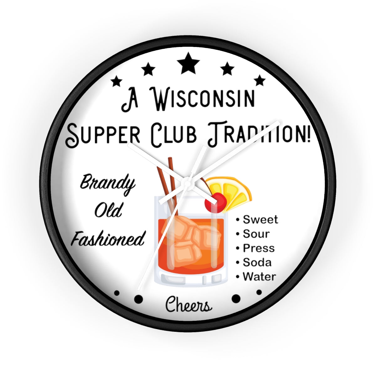 Wisconsin Supper Club Tradition - Wall clock