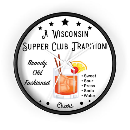 Wisconsin Supper Club Tradition - Wall clock