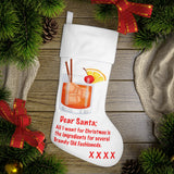 Dear Santa - Brandy Old Fashioned - Holiday Stocking