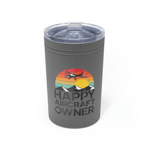 Happy Aircraft Owner - Retro - Vacuum Insulated Tumbler, 11ozD