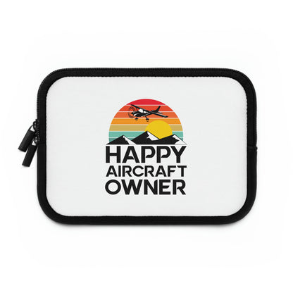 Happy Aircraft Owner - Retro - Laptop Sleeve - 7"