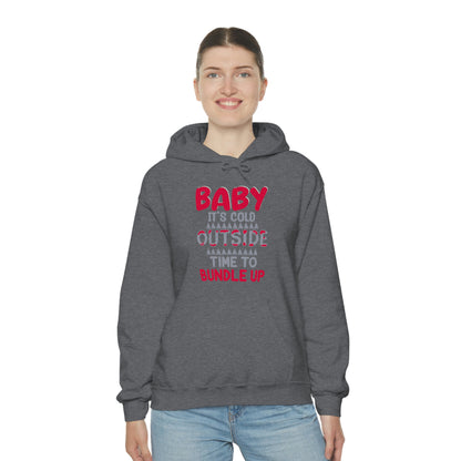 Time To Bundle Up - Unisex Heavy Blend™ Hooded Sweatshirt