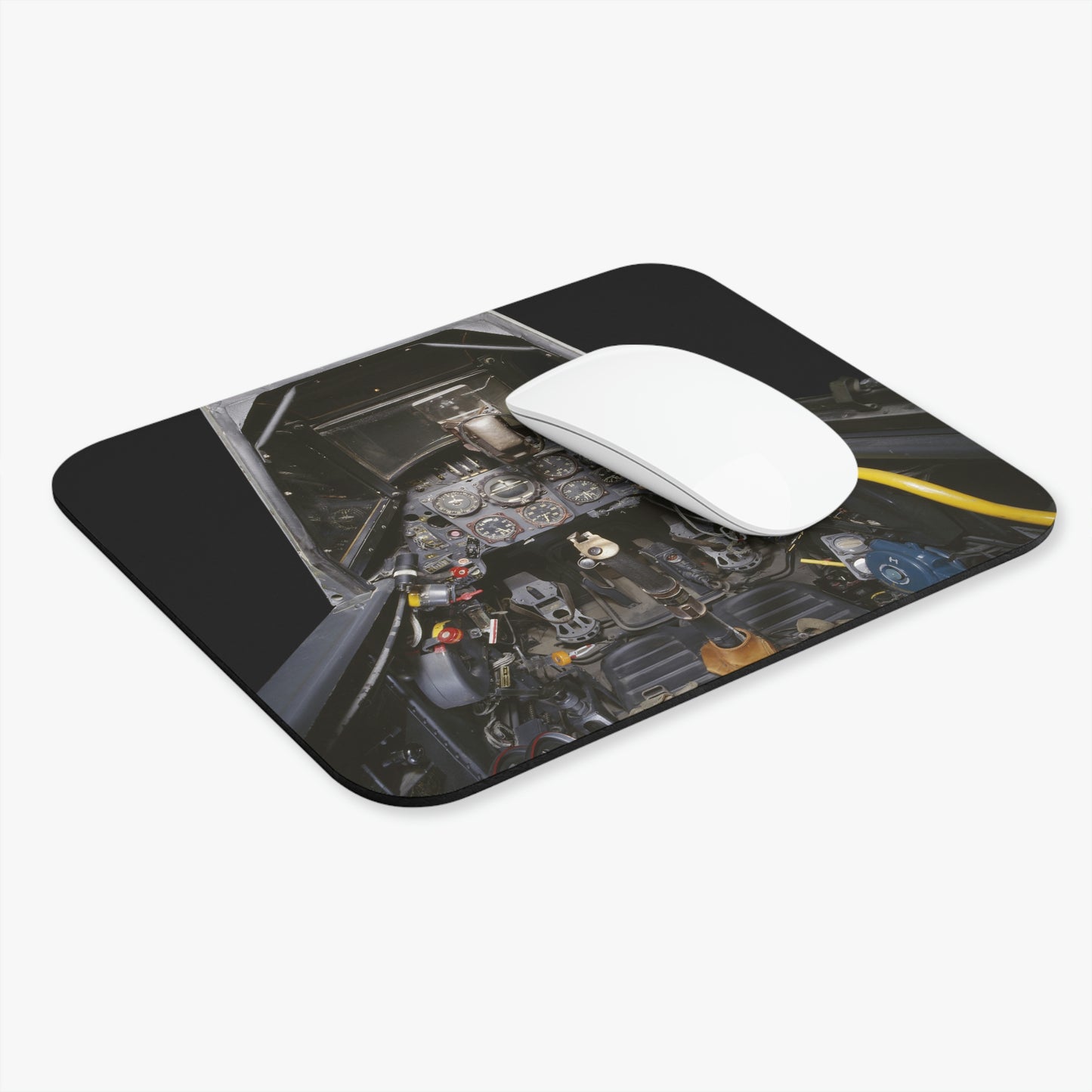 Messerschmitt Bf 109 G-6R3 Cockpit - Mouse Pad (Rectangle)