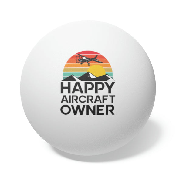 Happy Aircraft Owner - Retro - Ping Pong Balls, 6 pcs
