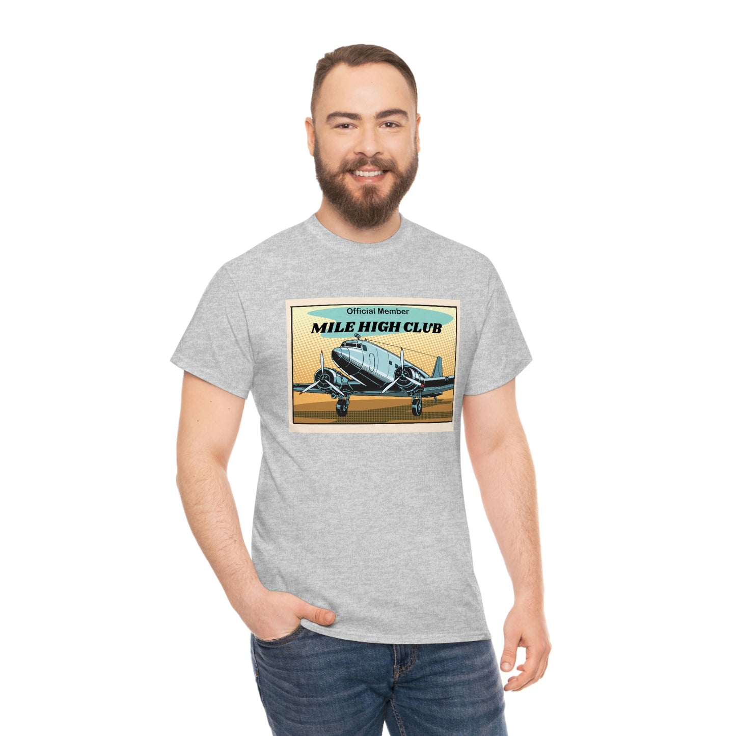 Mile High Club - DC3 - Unisex Heavy Cotton Tee