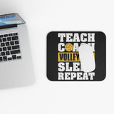 Teach - Coach - Volleyball - Sleep - Repeat - Mouse Pad (Rectangle)