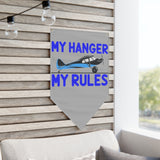 My Hanger - My Rules - 24" x 36" Pennant Banner