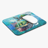 Sea Turtles - v6 - Watercolor - Mouse Pad (Rectangle)