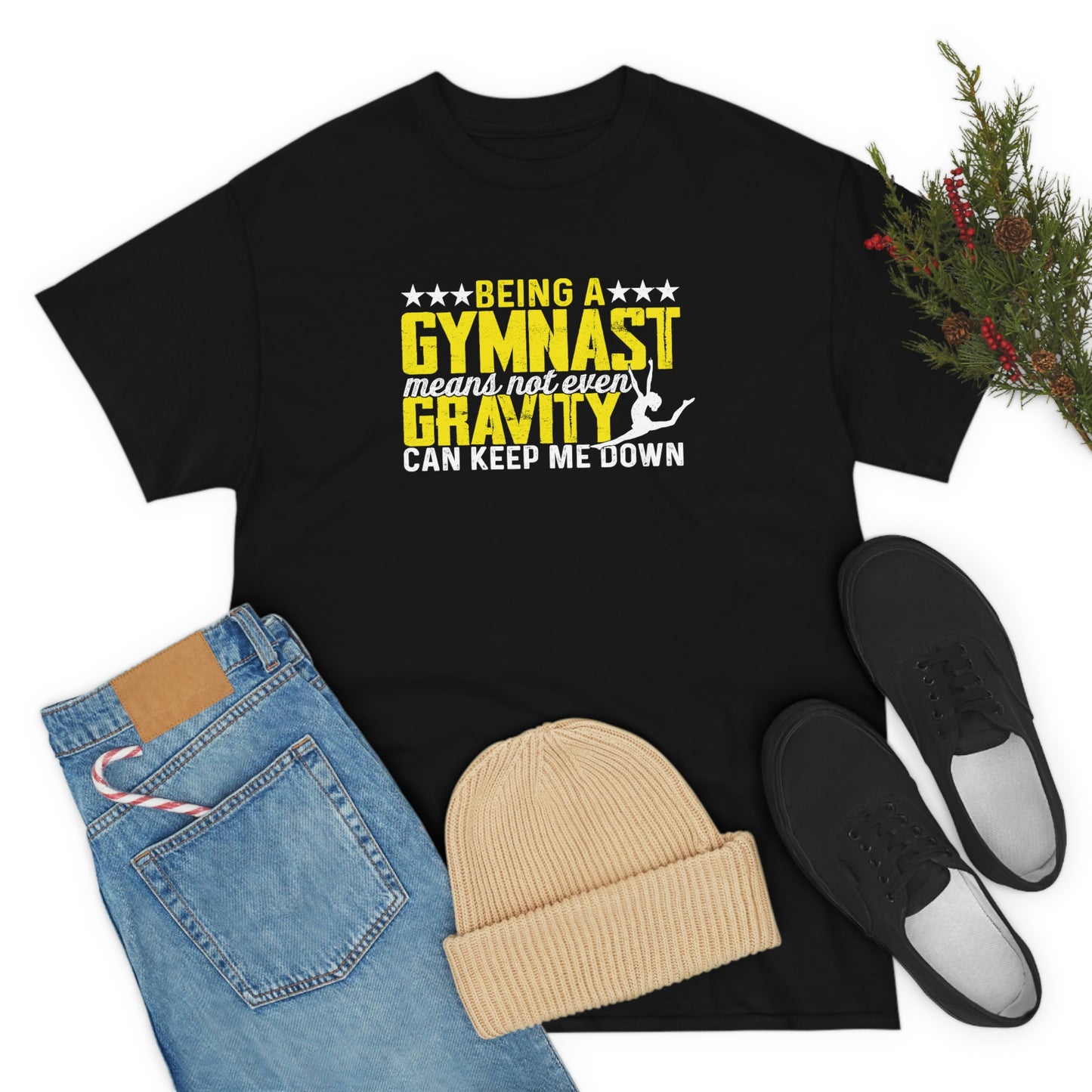 Being A Gymnast - Gravity - Unisex Heavy Cotton Tee