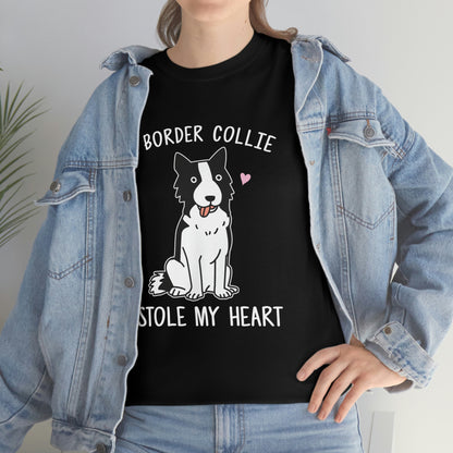 A Border Collie Stole My Heart - Unisex Heavy Cotton Tee