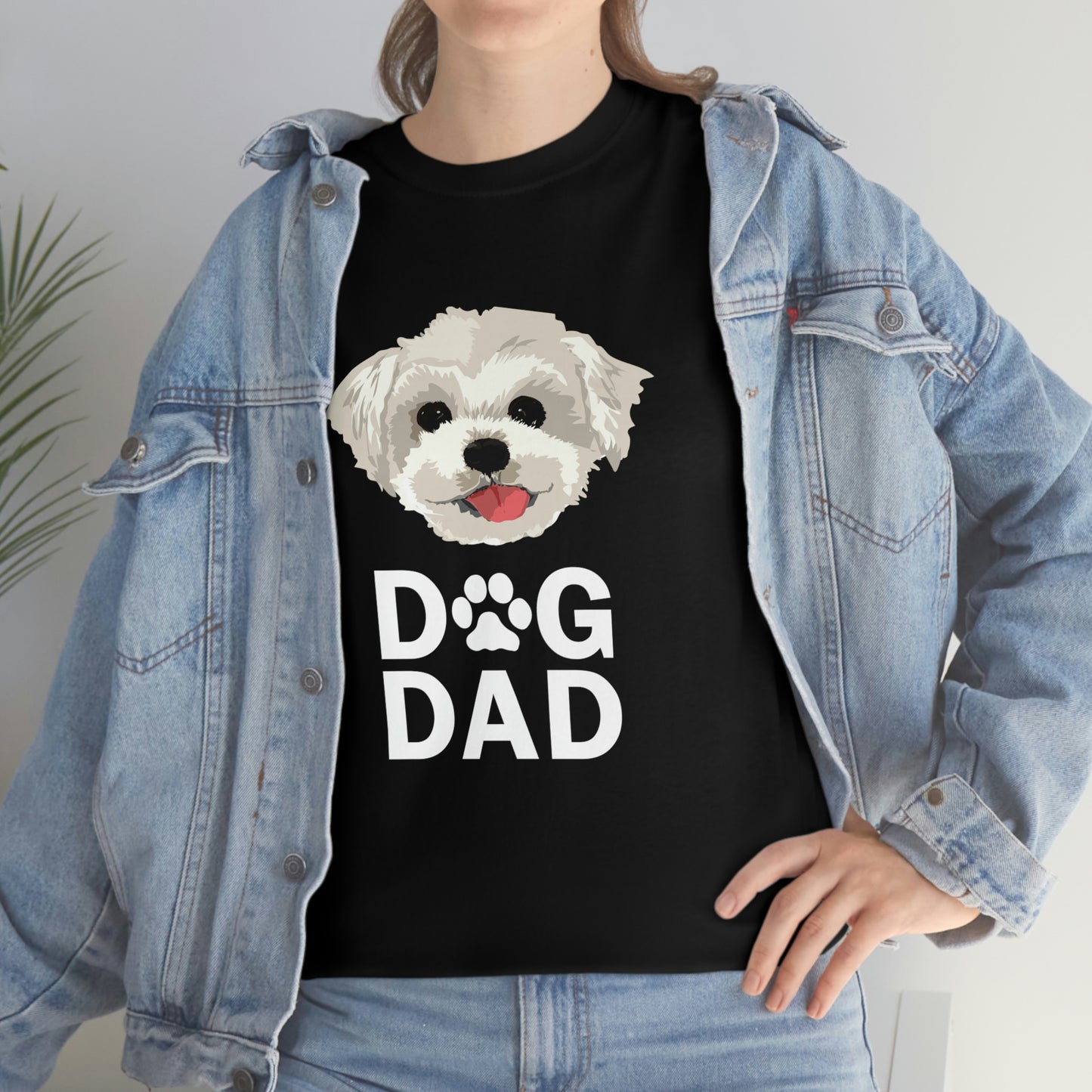 Malteese Dog Dad - Unisex Heavy Cotton Tee