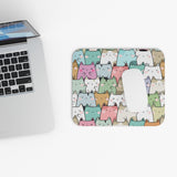 Cats - Color Pattern - Mouse Pad (Rectangle)