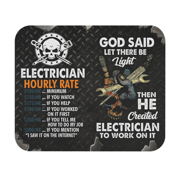 Electrician - Hourly Rate - Mouse Pad (Rectangle)