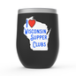 I Love Wisconsin Supper Clubs - Stemless Wine Tumblers