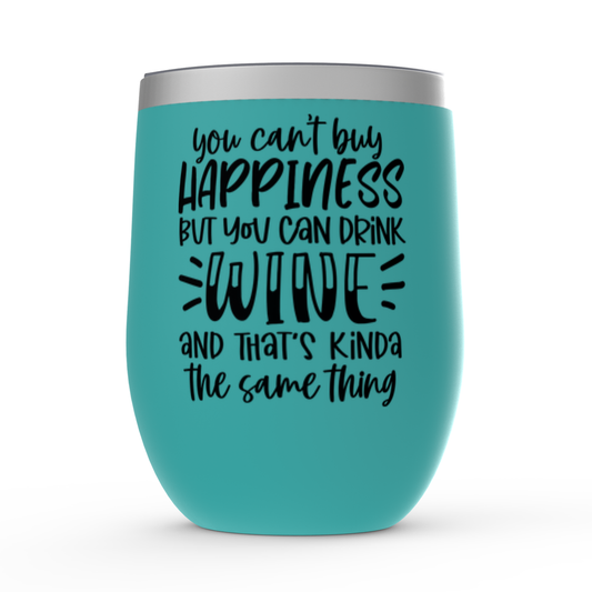 Buy Happiness - Wine - Black - Stemless Wine Tumblers