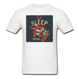 Eat Sleep Fly Repeat - Men's T-Shirt - white