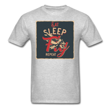 Eat Sleep Fly Repeat - Men's T-Shirt - heather gray
