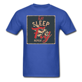 Eat Sleep Fly Repeat - Men's T-Shirt - royal blue